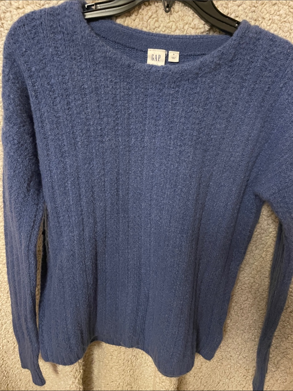 GAP Women's Navy Crewneck Knit Sweater